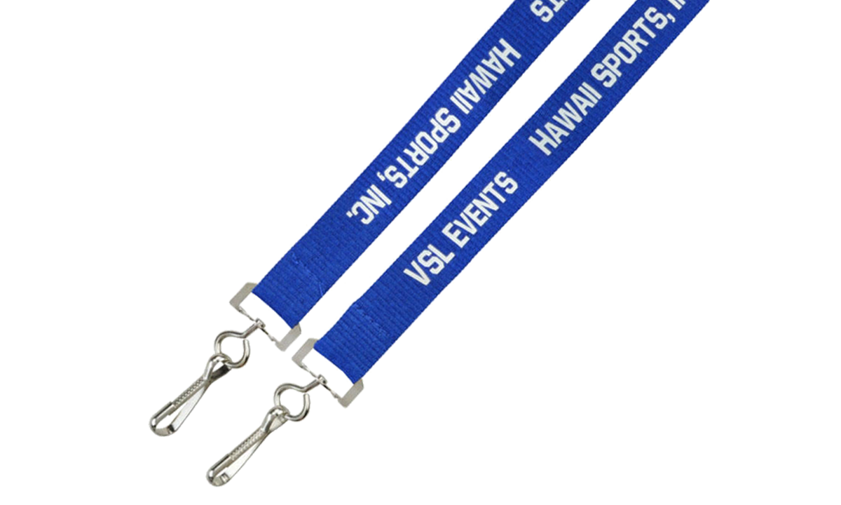 Lanyards económicos de extremidade aberta personalizados 20mm - Impressão a uma cor