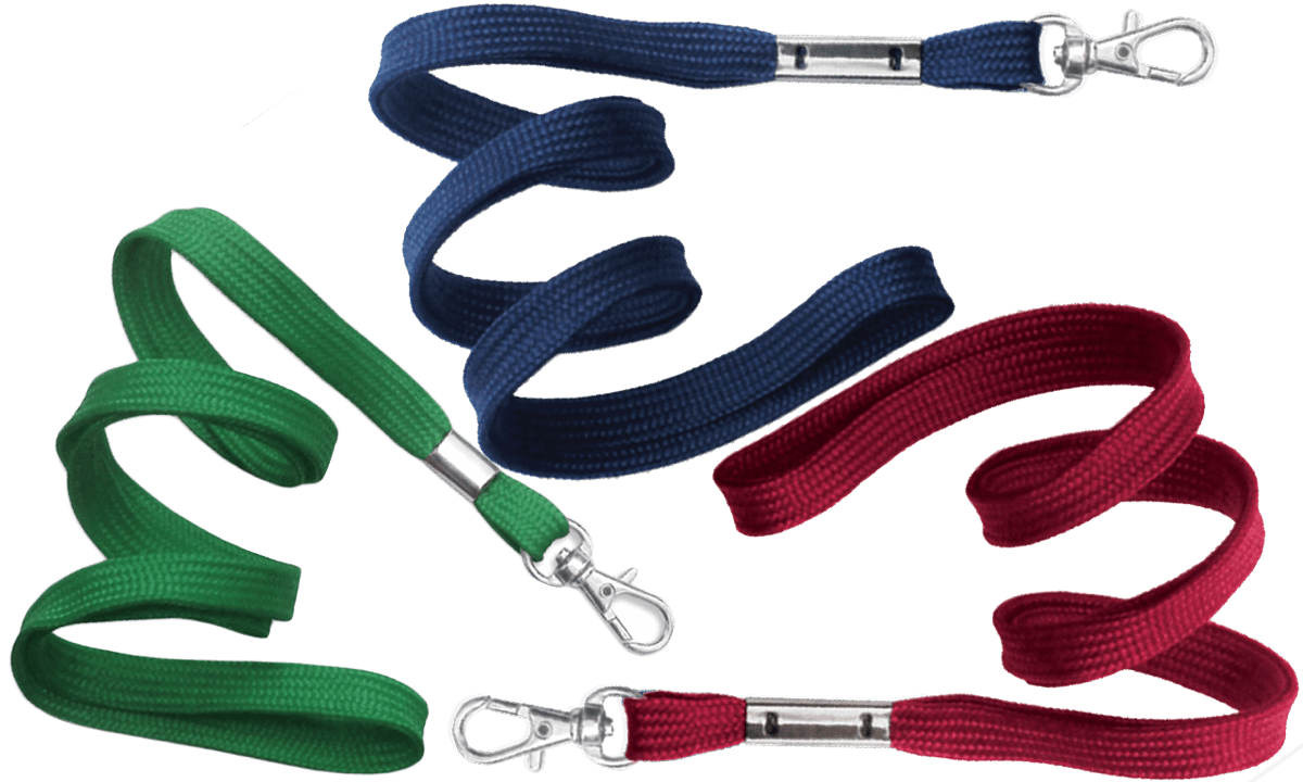 Lanyards tubulares de 10mm com mosquetão de gatilho