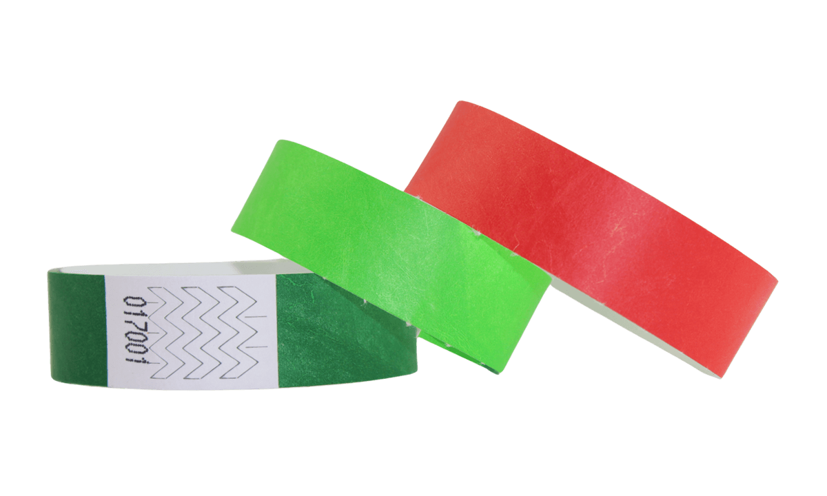 Pulseiras de Tyvek de 19 mm