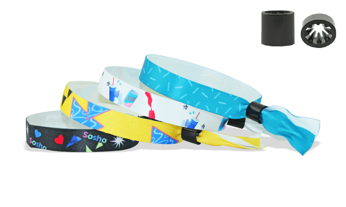 Pulseiras de cetim suave com fecho Oslo