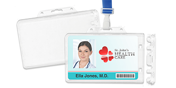 Porta-cartão horizontal rígido multicartão com fecho permanente – Transparente