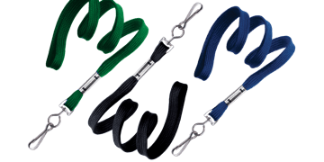 Lanyards tubulares de 10mm com mosquetão giratório metálico