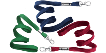 Lanyards tubulares de 10mm com mosquetão de gatilho