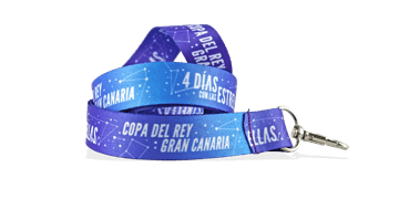 Lanyards de cetim personalizados 10mm - Impressão a cores (Full-Colour)