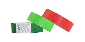 Pulseiras de Tyvek de 19 mm