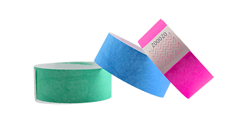 Pulseiras de Tyvek pré-numeradas de 25 mm – Caixa de 1000