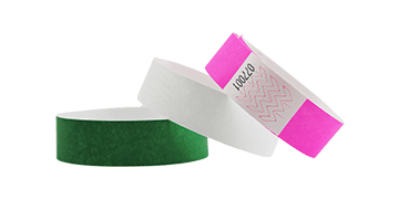 Pulseiras de Tyvek pré-numeradas de 25 mm – Caixa de 1000