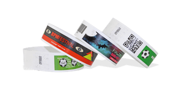 Pulseiras Tyvek 25 mm Personalizadas a cores (Full-Colour)